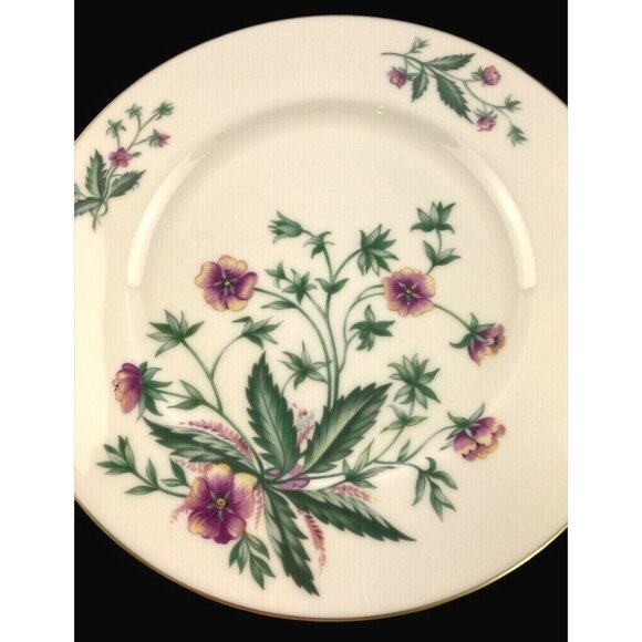 Lenox China Country Garden W302 Replacement Dinner Plate 10 3/4" Cream Gold Trim - Picture 3 of 12